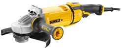 DEWALT Úhlová bruska 230 mm, 2 600 W, 5,7 kg, odfuk, elektronická spojka, ochrana proti přetížení, pomalý start, DWE4579, DWE4579-QS