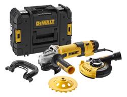 DEWALT Úhlová bruska 125 mm, 1500 W, s regulací rychlosti + set na broušení betonu, DWE4257KT, DWE4257KT-QS
