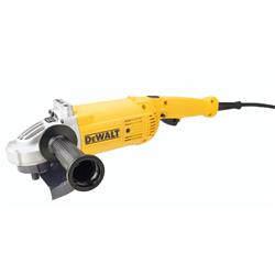 DEWALT Úhlová bruska 230 mm, 2600W, 6600 ot/min, 5,2 kg, plynulý rozběh, beznapěťový spínač, DWE496, DWE496-QS