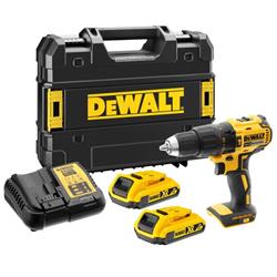 DEWALT 18V přikl. vrtačka 2 x aku 2.0 Ah, DCD778D2T, DCD778D2T-QW