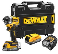 DEWALT 18V XR rázový utahovák 2 x PWST 1.7 Ah, DCF860E2T, DCF860E2T-QW