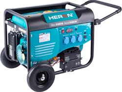 HERON elektrocentrála benzínová 13HP/5,5kW, pro svařování, elektrický start, podvozek ( použitý předváděcí model s plnou zárukou ), 8896415